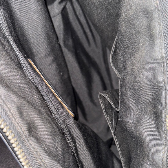 Coach Signature Black and Tan Tote - Picture 10 of 17